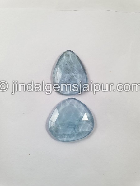 Aquamarine Rose Cut Slices