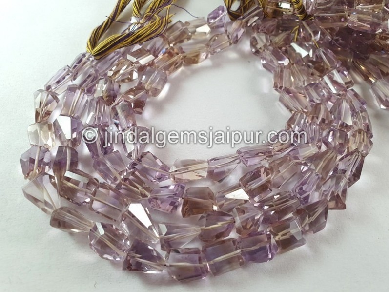 Ametrine Faceted Big Nugget Beads -- AMEA41