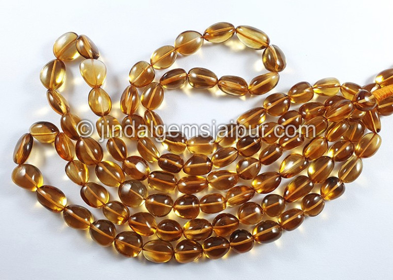 Citrine Smooth Nuggets Shape Beads