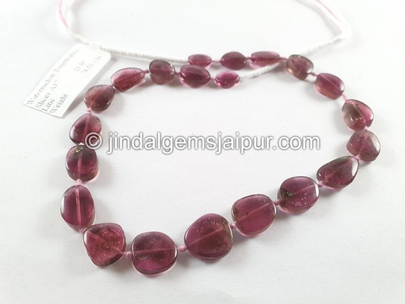Watermelon Tourmaline Smooth Slices