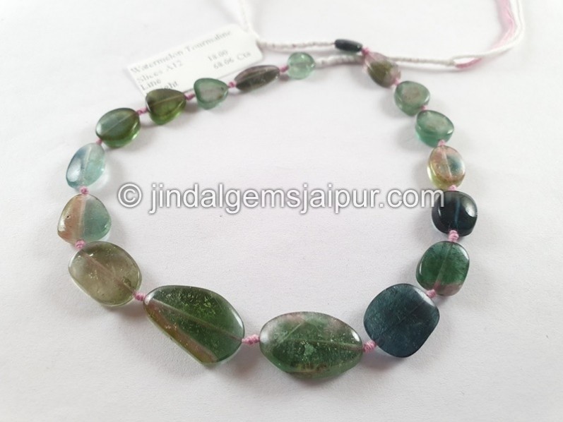 Watermelon Tourmaline Smooth Slices