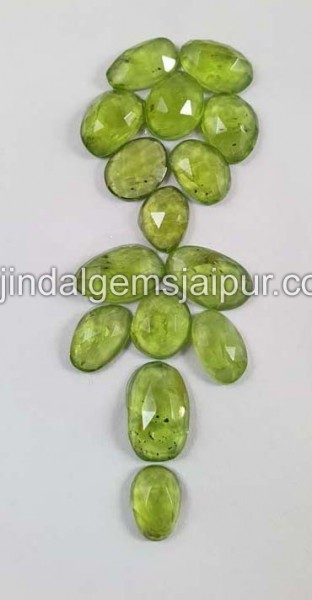 Peridot Rose Cut Slices -- DEPERA1