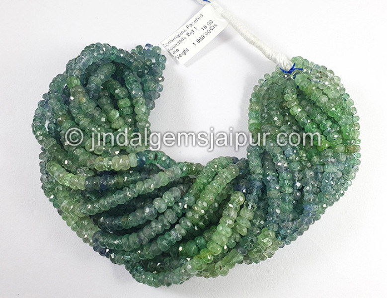 Kornerupine Faceted Roundelle Shape Big Beads