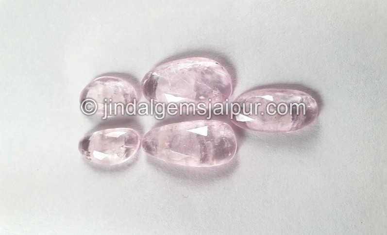 Morganite Rose Cut Slices -- DEMRGT60