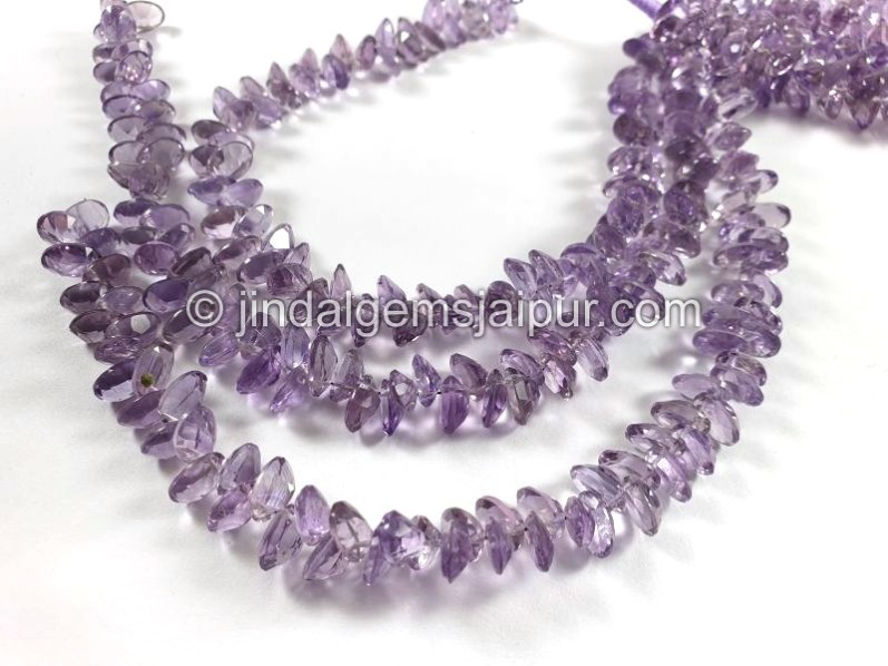 Amethyst Cut Oval Shape Small Beads