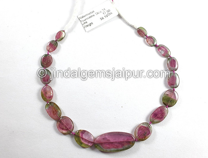 Watermelon Tourmaline Smooth Slices