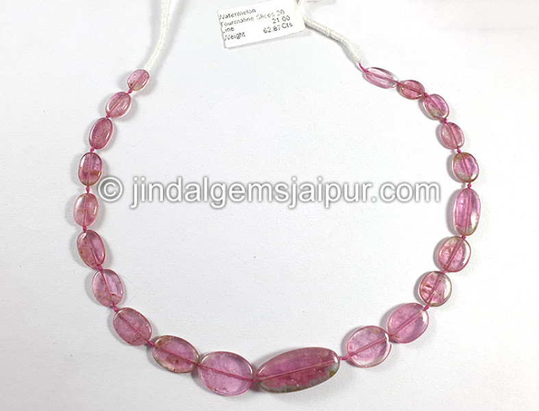 Watermelon Tourmaline Smooth Slices