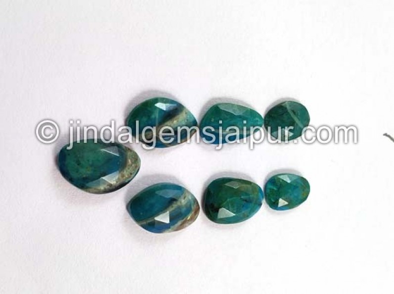 Blue Opalina Rose Cut Slices