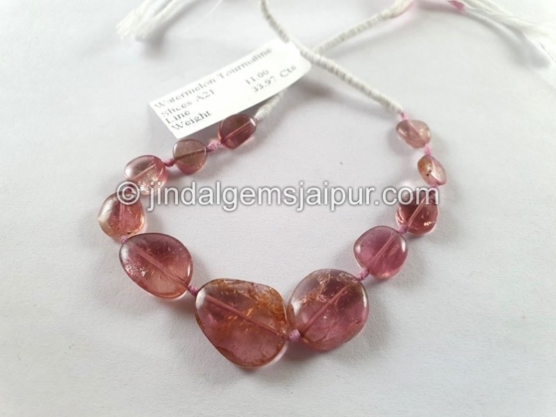 Watermelon Tourmaline Smooth Slices