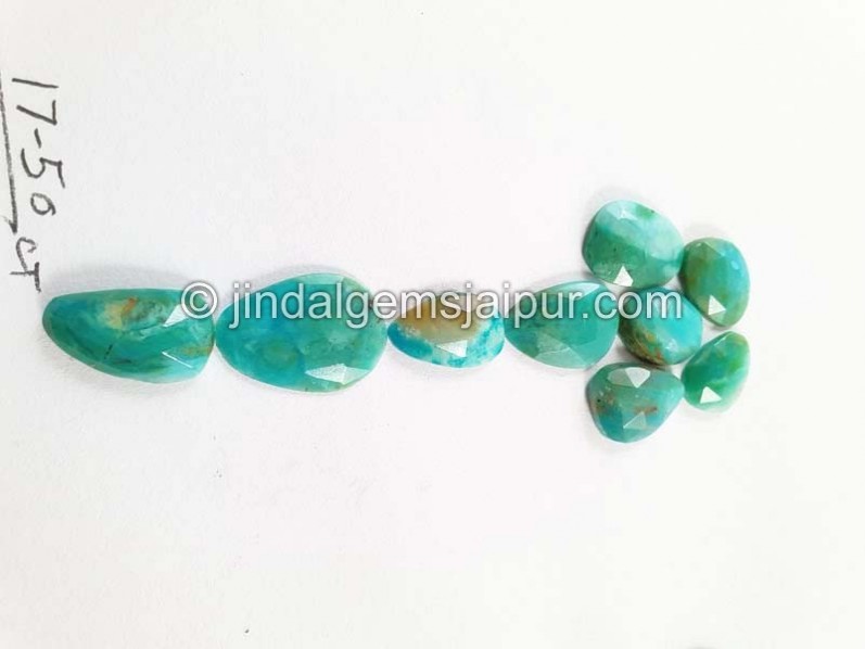 Blue Opalina Rose Cut Slices