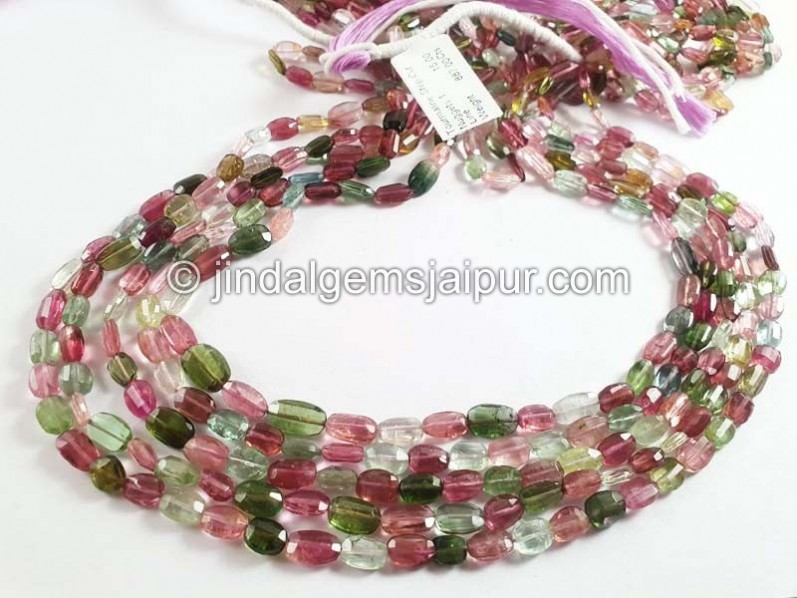 Tourmaline Step Cut Nuggets Beads