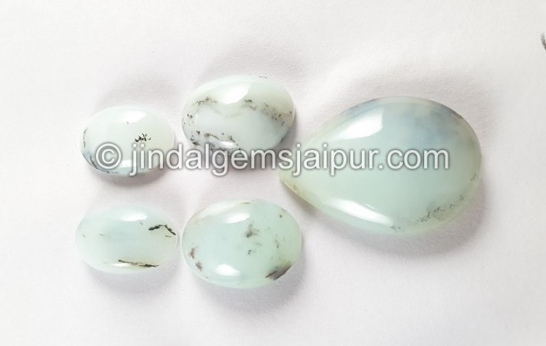 Peru Blue Opal Smooth Cabochons