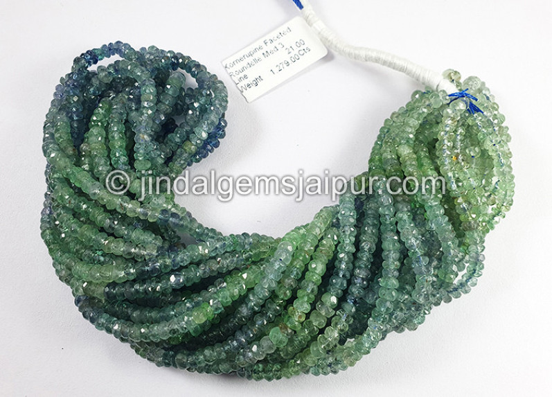 Kornerupine Faceted Roundelle Shape Medium Beads