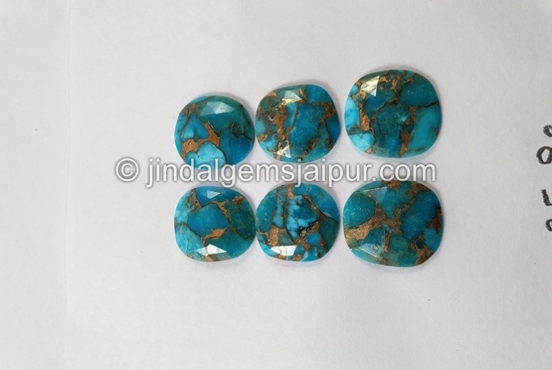Copper Mohave Turquoise Rose Cut Slices
