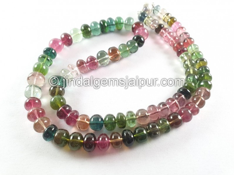 Tourmaline Smooth Roundelle Beads