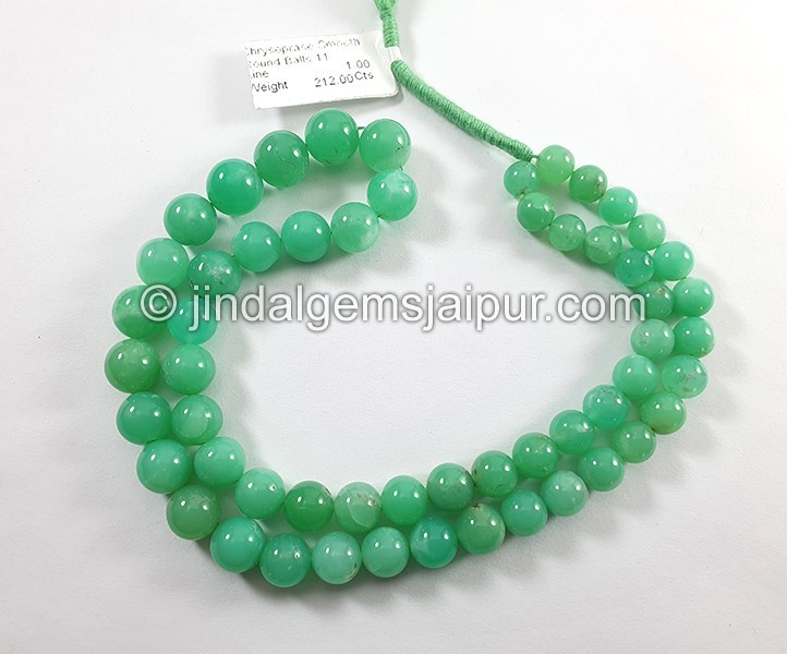 Chrysoprase Smooth Round Balls Shape Beads