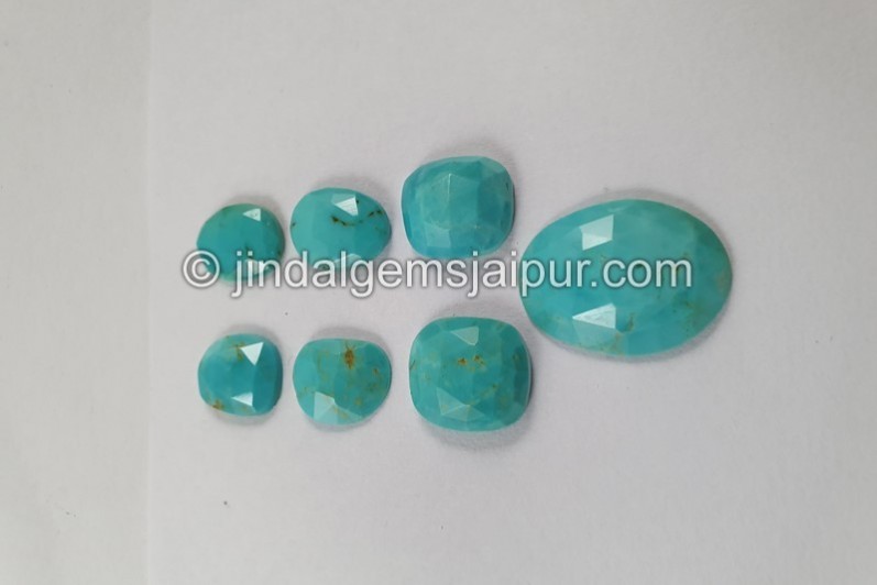 Turquoise Rose Cut Slices