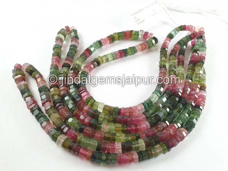 Tourmaline Step Cut Bolt Beads