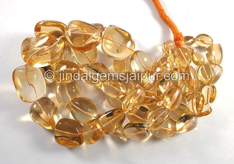 Citrine Smooth Nugget Shape Beads