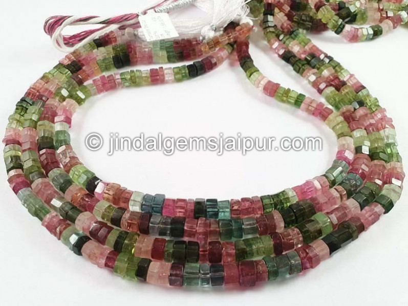 Tourmaline Step Cut Bolt Beads