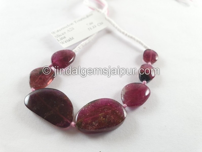 Watermelon Tourmaline Smooth Slices