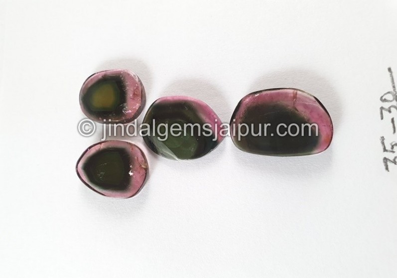 Watermelon Tourmaline Smooth Slices -- DETUR199