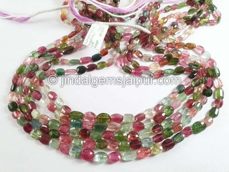 Tourmaline Step Cut Nuggets Beads