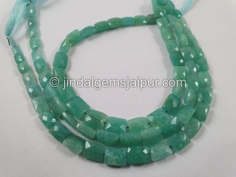 Amazonite Faceted Chicklet Beads