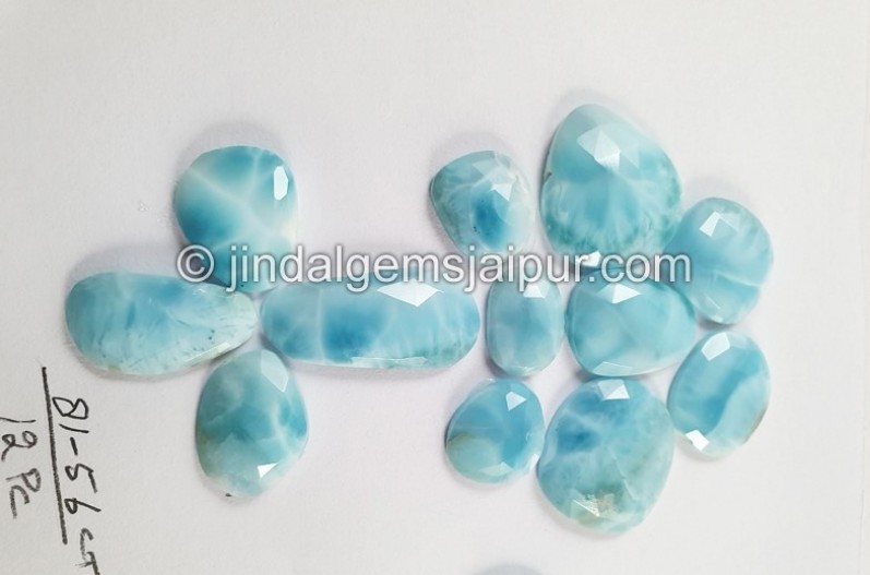 Larimar Rose Cut Slices -- DELAR22