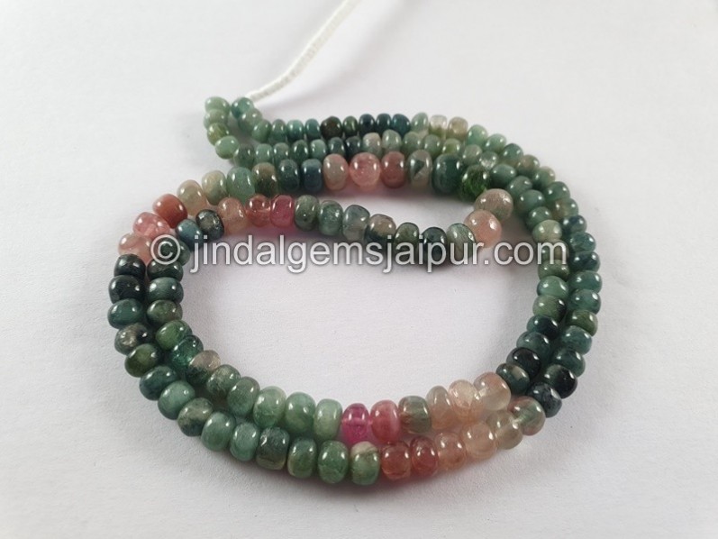 Tourmaline Smooth Roundelle Beads