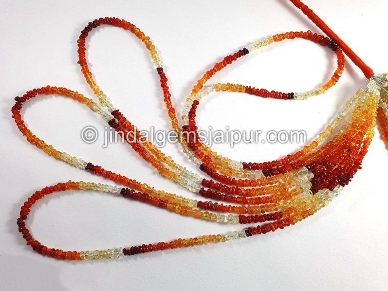 Fire Opal Smooth Chips Beads