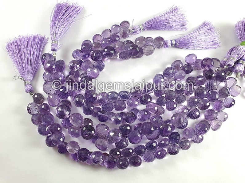 Amethyst Faceted Onion Shape Beads