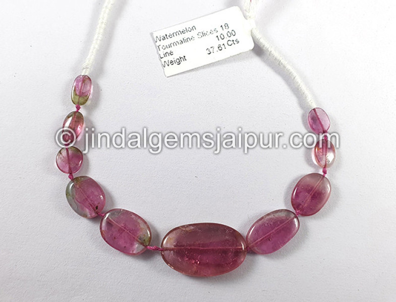 Watermelon Tourmaline Smooth Slices