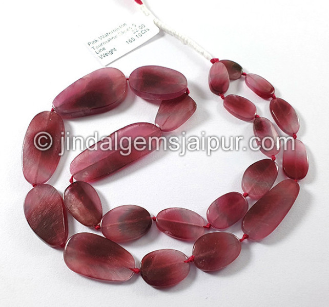 Pink Watermelon Tourmaline Smooth Slices