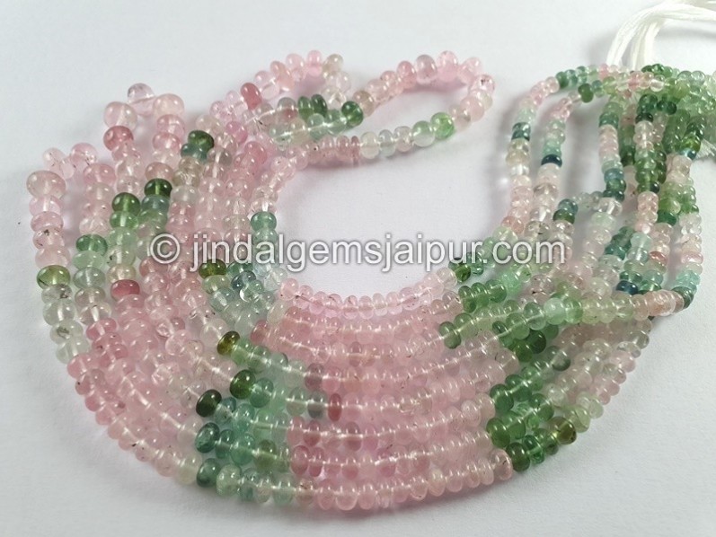 Tourmaline Afghani Smooth Roundelle Beads