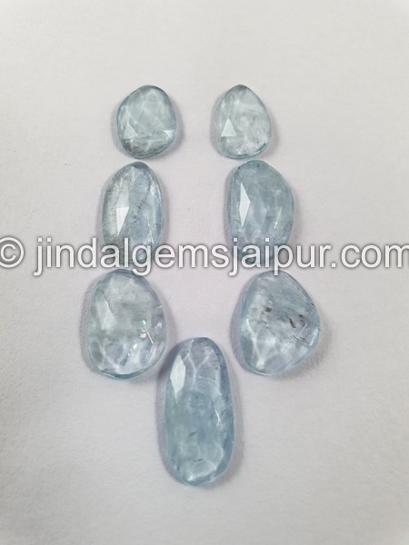 Aquamarine Rose Cut Slices