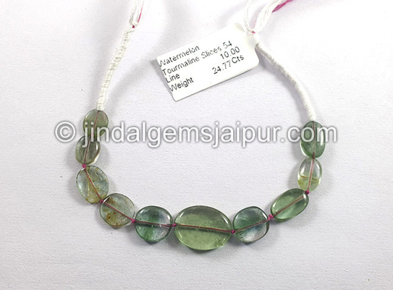 Watermelon Tourmaline Smooth Slices