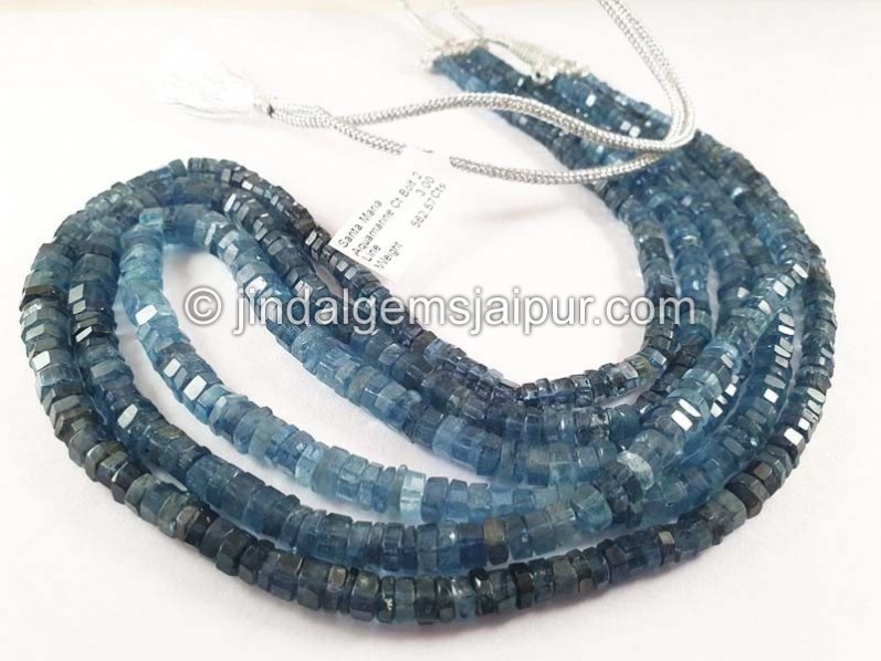 Santa Maria Aquamarine Bolt Shape Beads