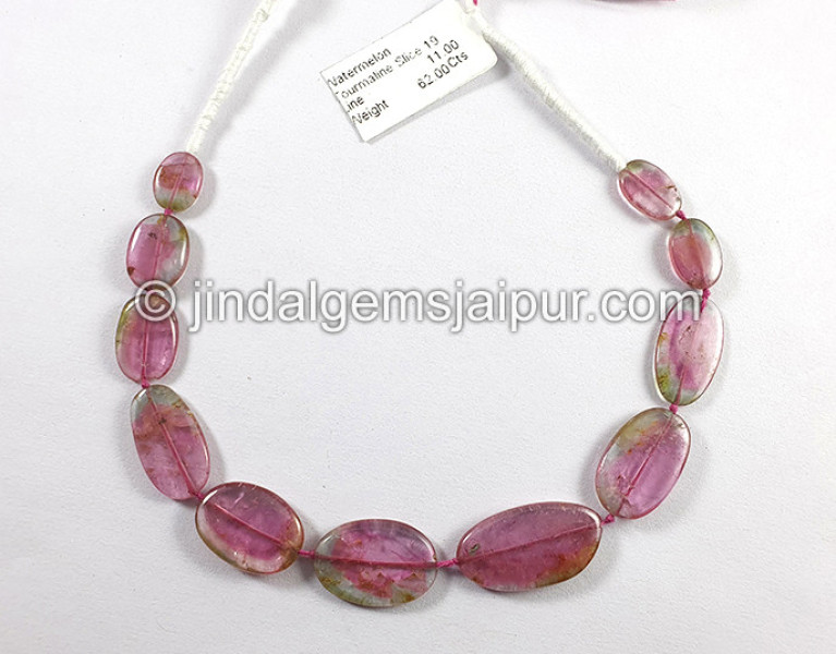 Watermelon Tourmaline Smooth Slices