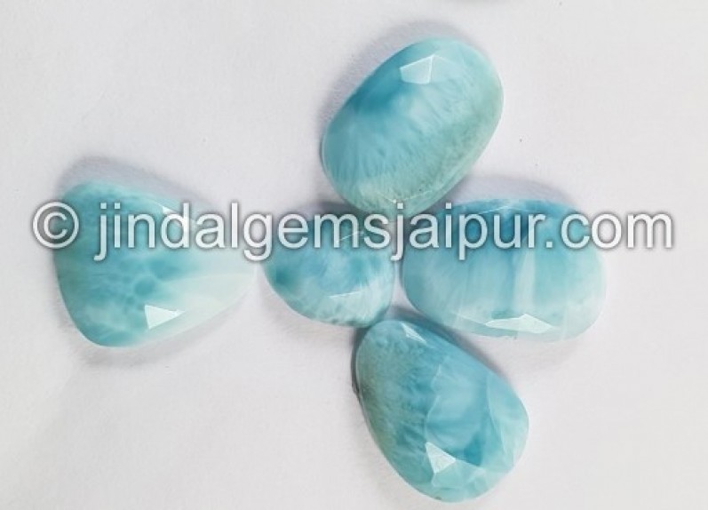 Larimar Rose Cut Slices -- DELAR17