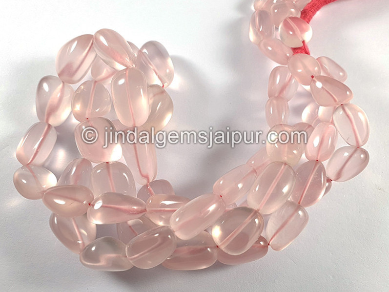 Rose Quartz Smooth Nuggets Shape Beads