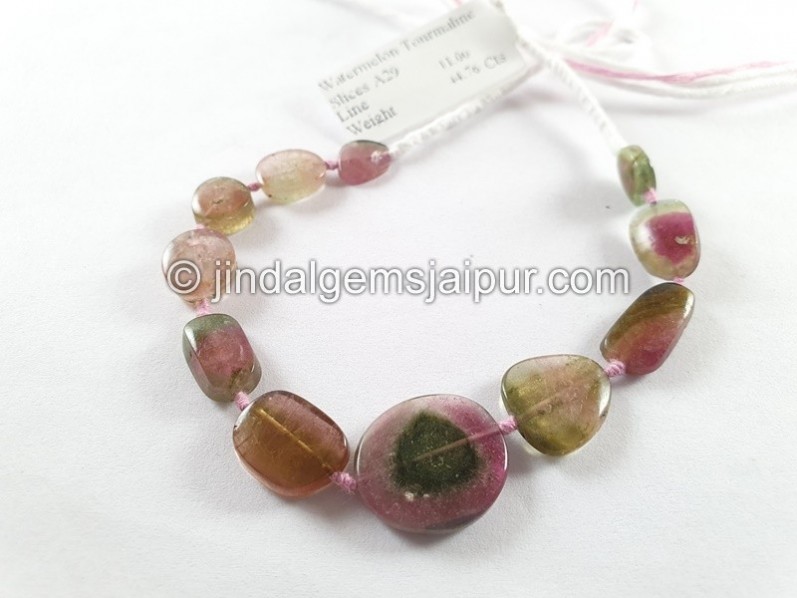 Watermelon Tourmaline Smooth Slices