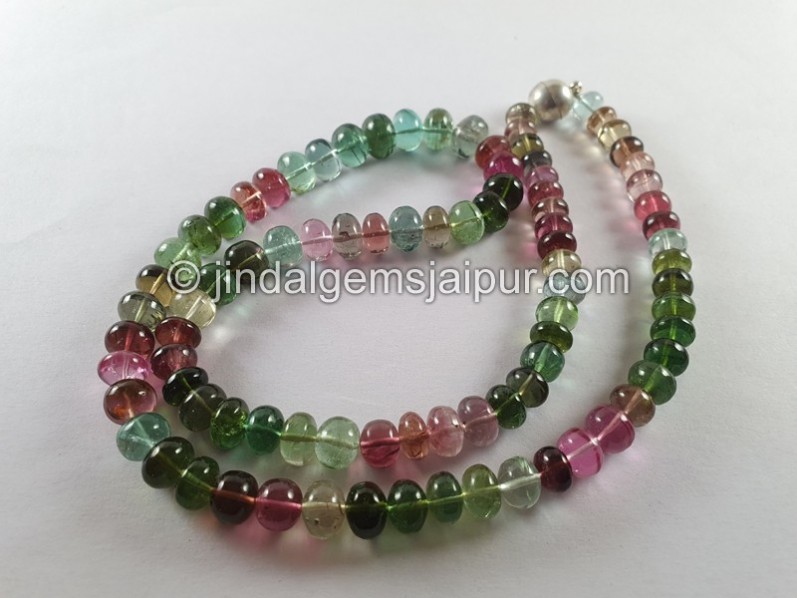 Tourmaline Smooth Roundelle Beads