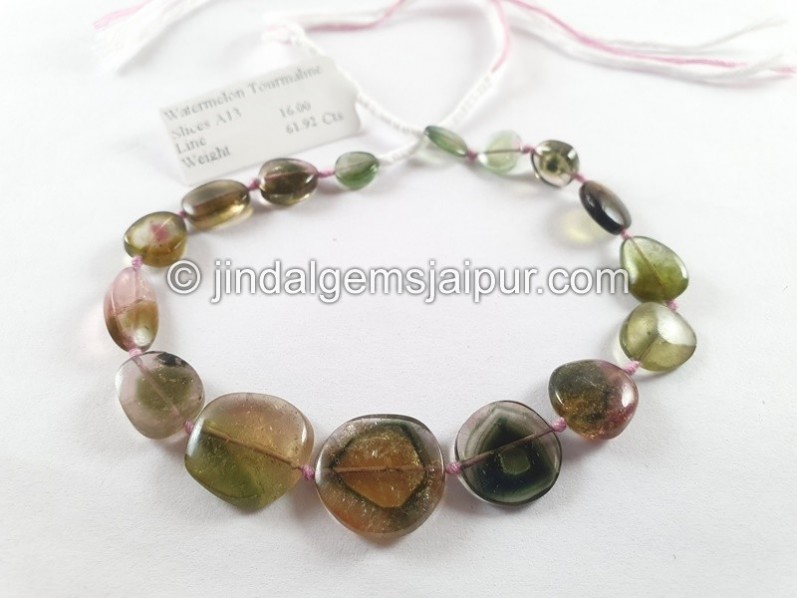 Watermelon Tourmaline Smooth Slices