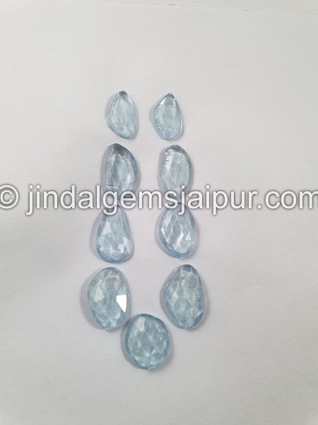 Aquamarine Rose Cut Slices