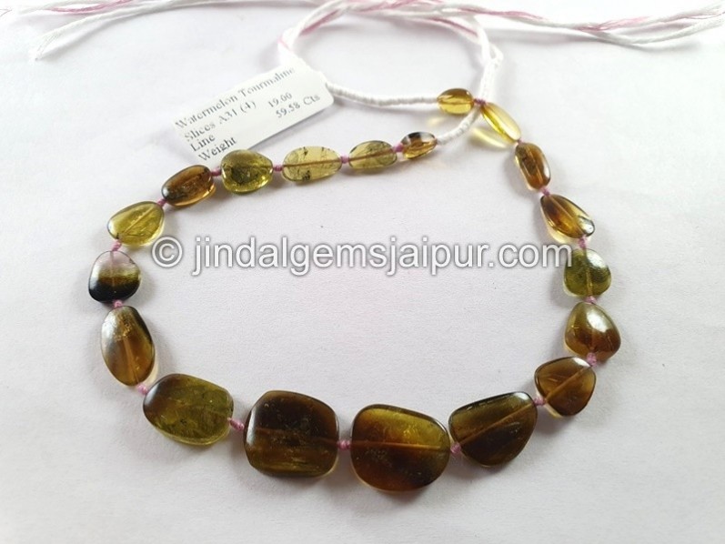 Watermelon Tourmaline Smooth Slices
