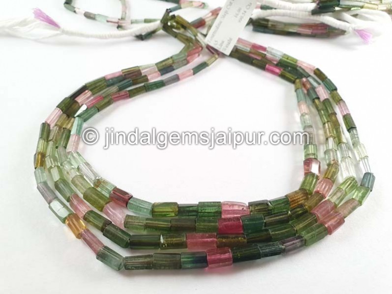 Tourmaline Step Cut Pipe Beads