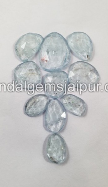 Aquamarine Rose Cut Slices