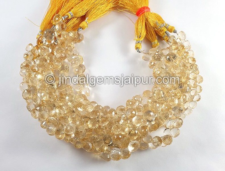 Citrine Faceted Onion Shape Beads