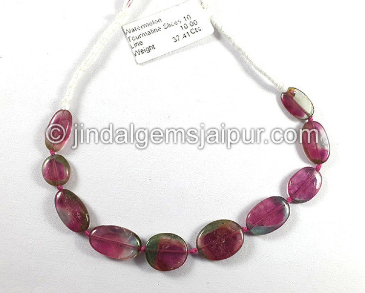 Watermelon Tourmaline Smooth Slices